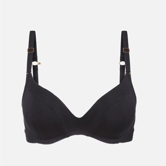 Lively Jet Black All-Day No-Wire Push-Up Bra - Picture 1 of 5